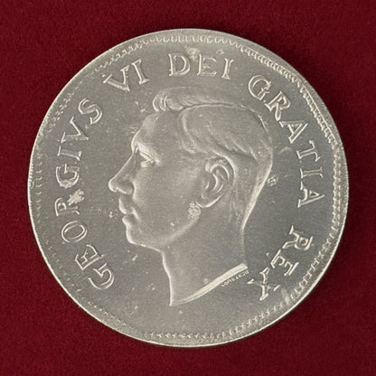 【カナダ】ニッケル発見200周年記念 5セント ニッケル貨 1951［C-0001073］