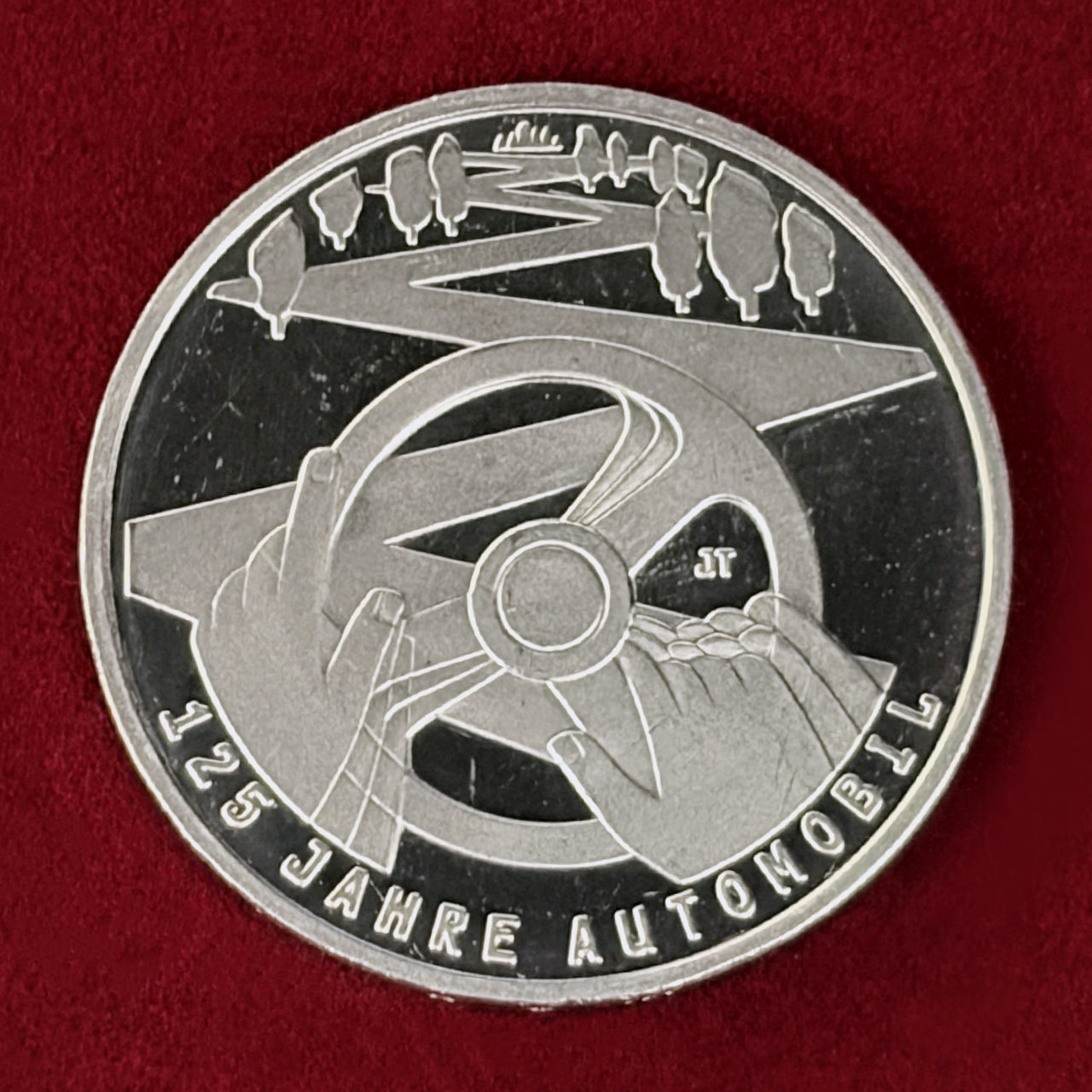 ドイツ】自動車誕生125周年 10ユーロ 白銅貨 2011［C-0001076