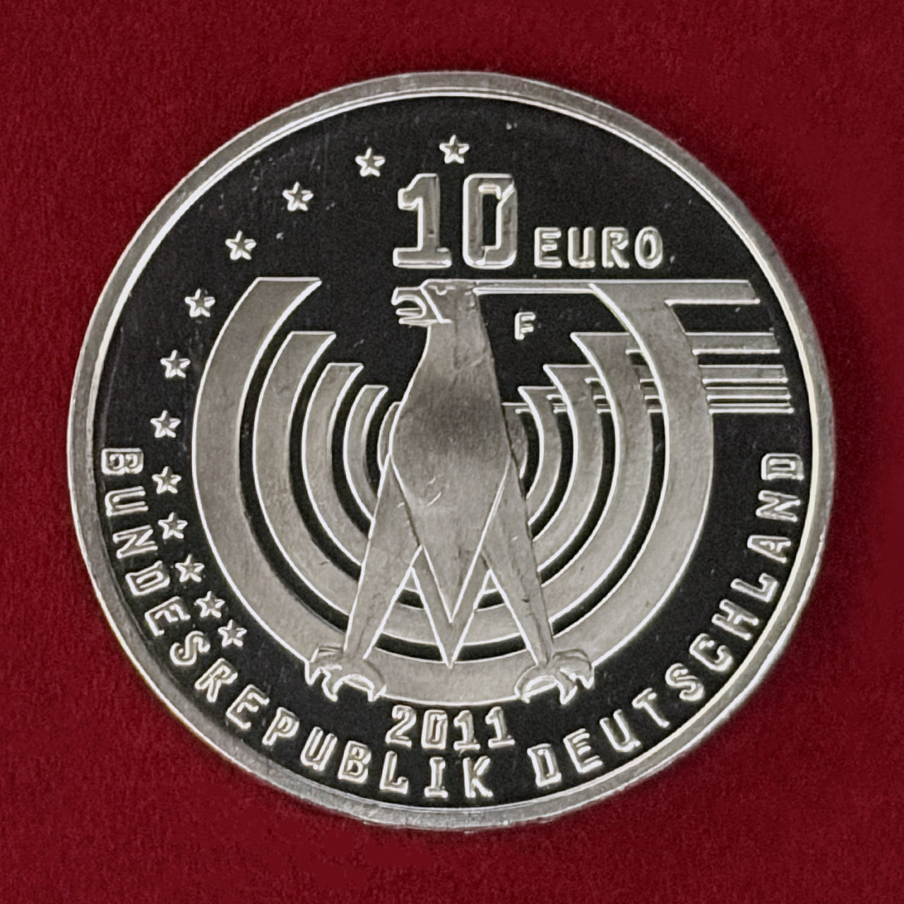 ドイツ】自動車誕生125周年 10ユーロ 白銅貨 2011［C-0001076