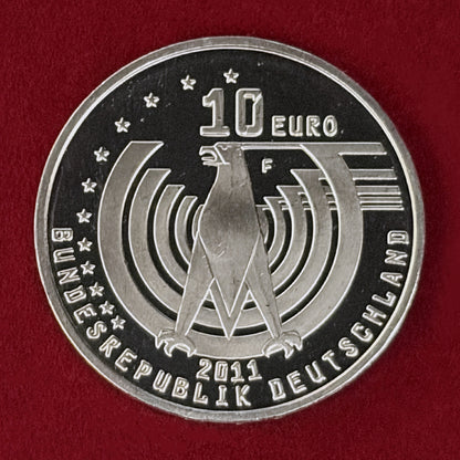 【ドイツ】自動車誕生125周年 10ユーロ 白銅貨 2011［C-0001076］