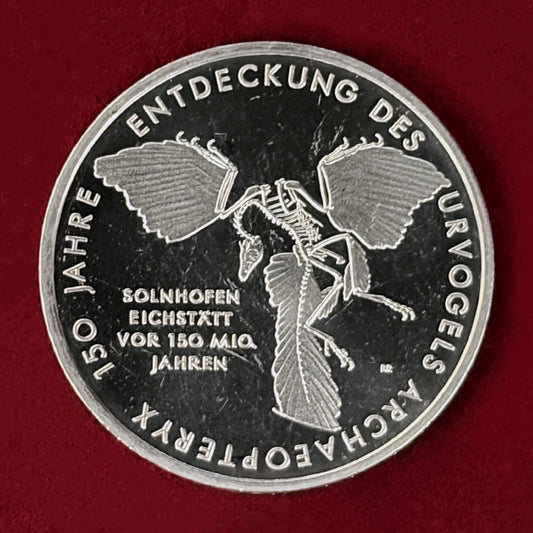 【ドイツ】始祖鳥発見150周年記念 10ユーロ 白銅貨 2011［C-0001079］