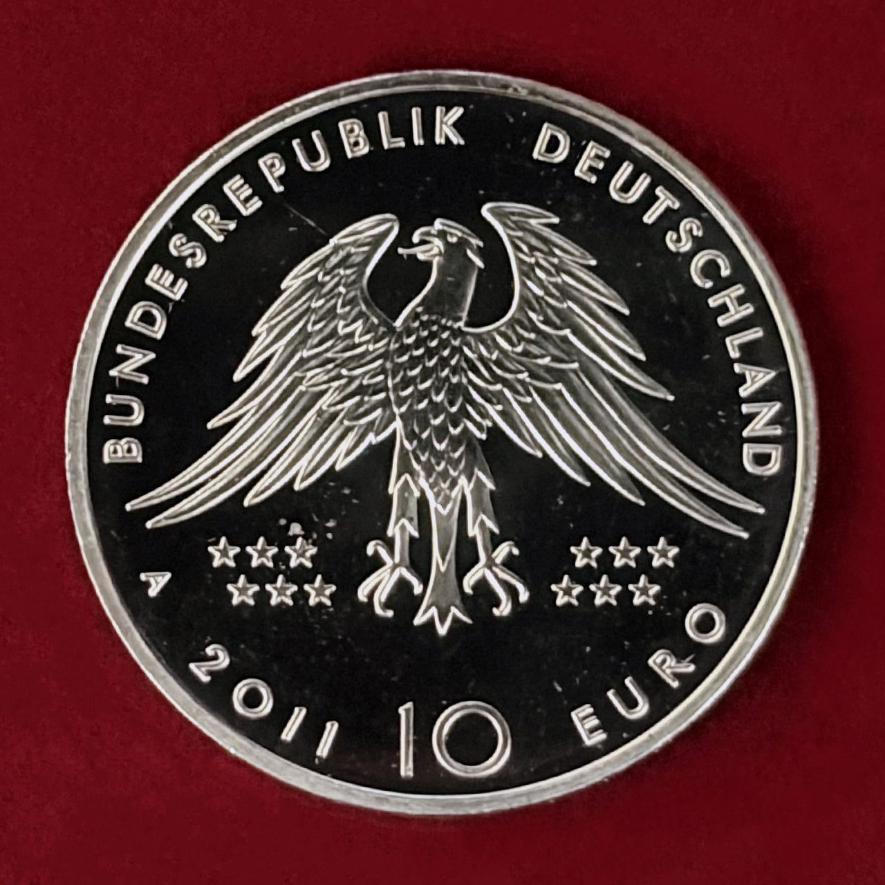 【ドイツ】始祖鳥発見150周年記念 10ユーロ 白銅貨 2011［C-0001079］