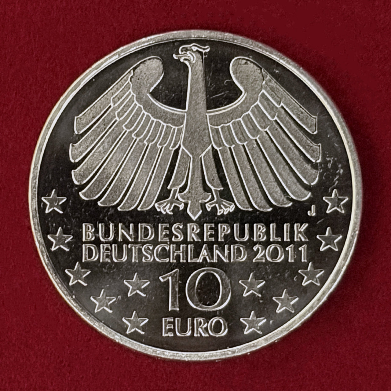 【ドイツ】ハンブルク・エルベトンネル開通100周年記念 10ユーロ 白銅貨 2011［C-0001080］