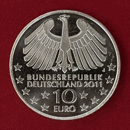 【ドイツ】ハンブルク・エルベトンネル開通100周年記念 10ユーロ 白銅貨 2011［C-0001080］