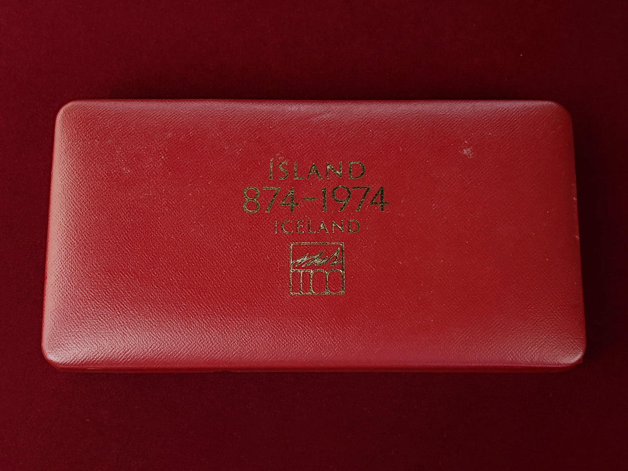 【アイスランド】プルーフセット 銀貨2枚組 1974［C-0001090］