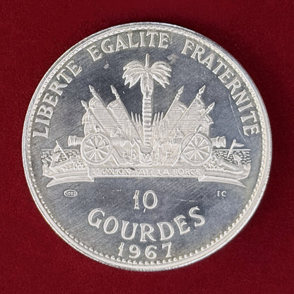 【ハイチ】プルーフセット 銀貨3枚組 1967［C-0001094］