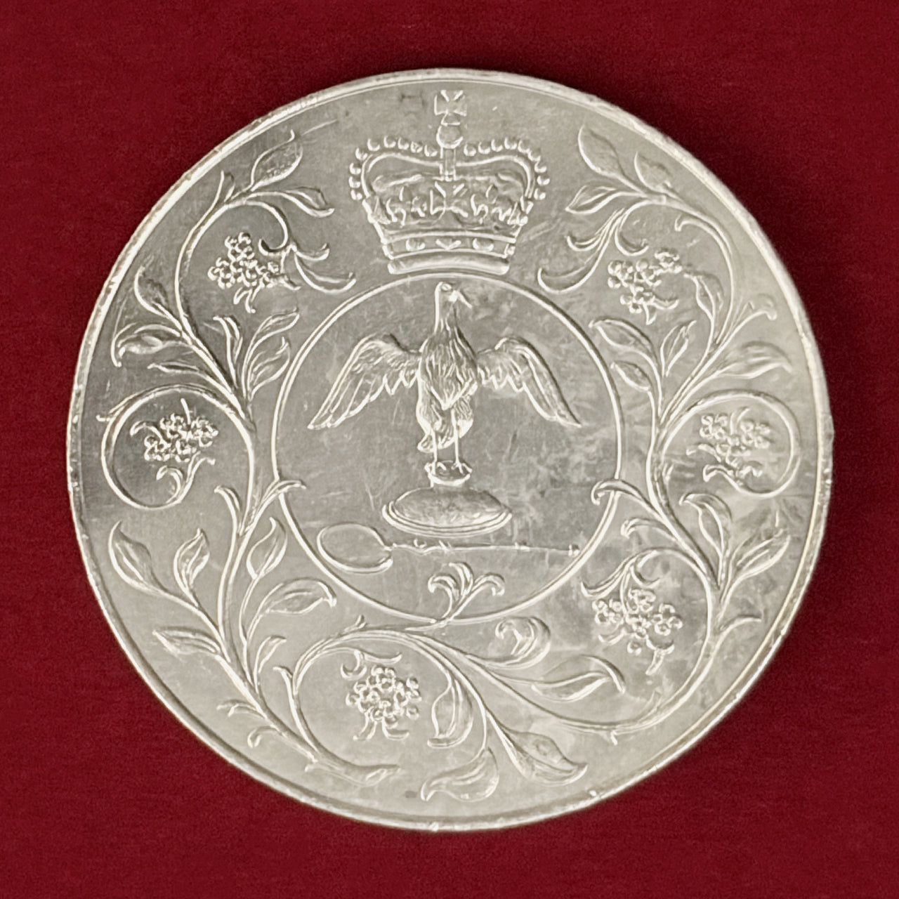 【UK】Queen Elizabeth II Silver Jubilee 25 Pence Silver Proof Coin 1977 [B-0000851]