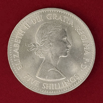 【イギリス】1960年ニューヨーク英国博覧会記念 5シリング 白銅貨 1960［C-0001124］