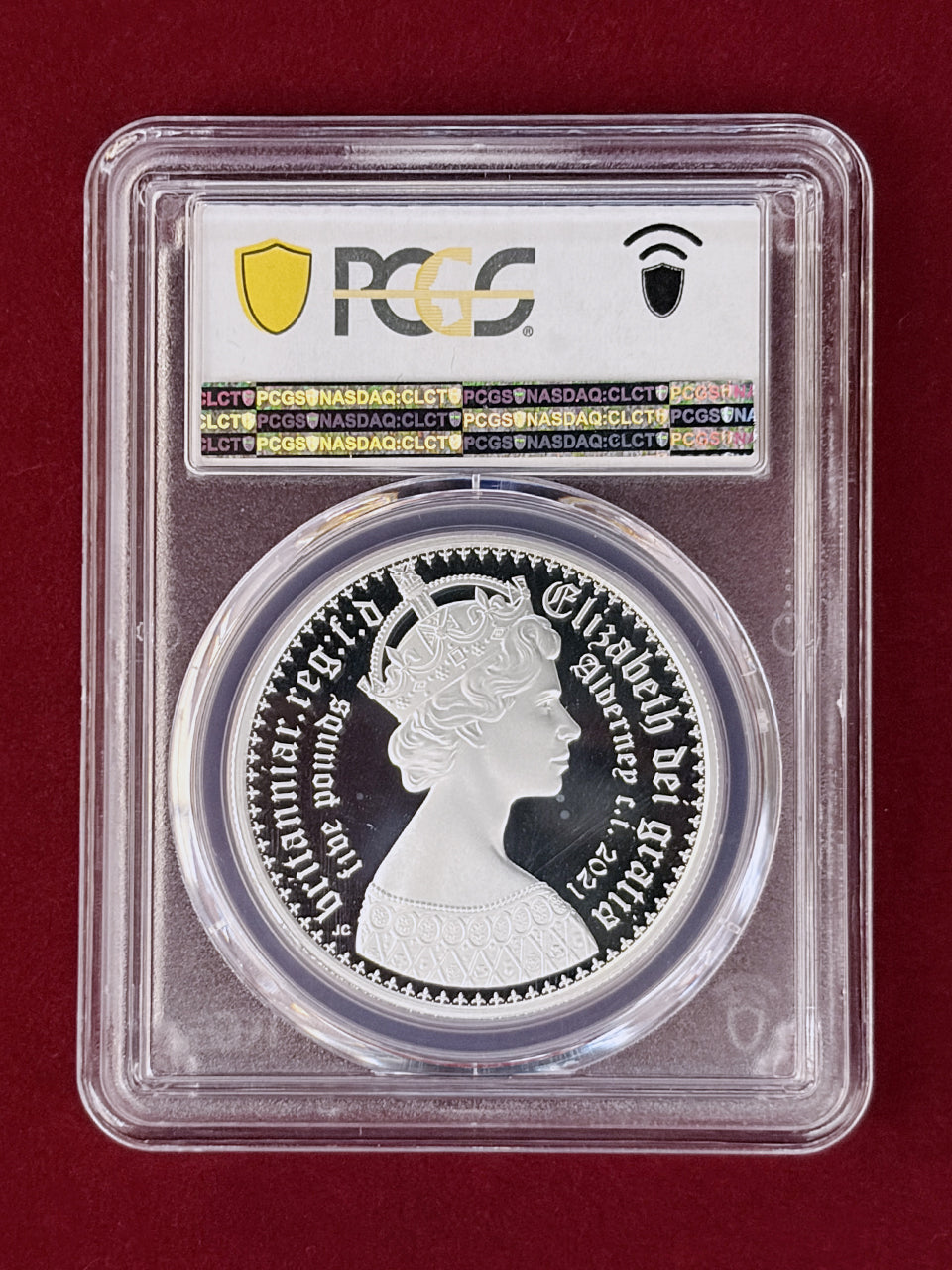 【オルダニー島】ゴシッククラウン誕生175周年記念 コインセット プルーフ銀貨 2枚組 2021 PCGS PR70 DCAM［C-0001137］