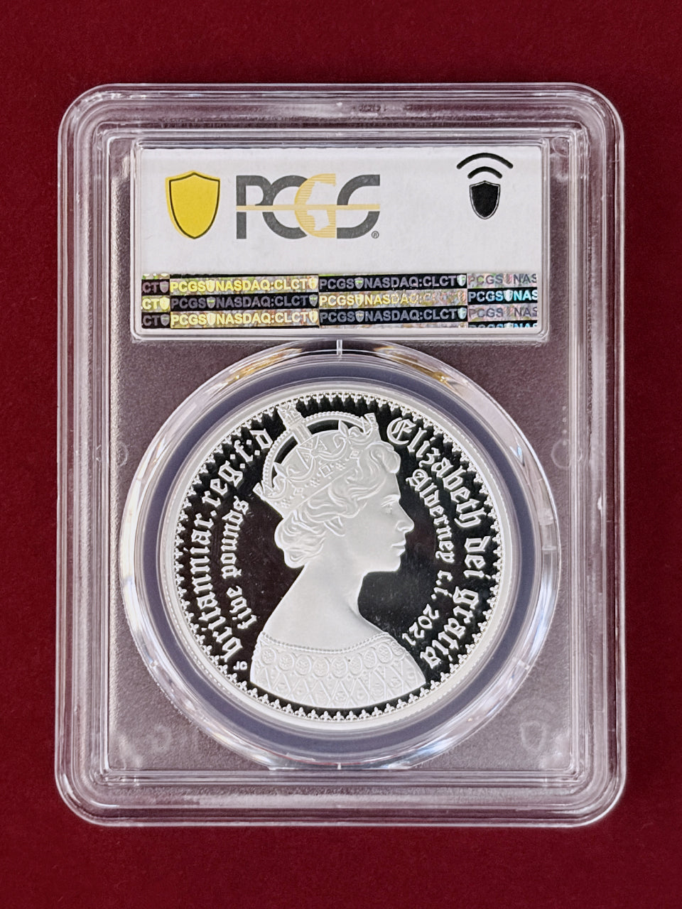 【オルダニー島】ゴシッククラウン誕生175周年記念 コインセット プルーフ銀貨 2枚組 2021 PCGS PR70 DCAM［C-0001137］