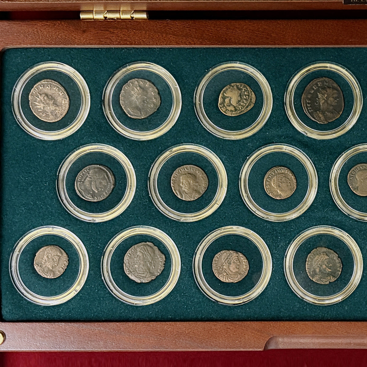 【ローマ帝国】古代コイン 青銅貨 20枚セット AD253～408［C-0001140］