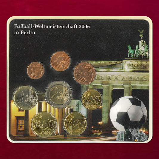 【ドイツ】FIFAワールドカップドイツ大会記念 ユーロコインセット 8枚組 ベルリン 2003［C-0001157］
