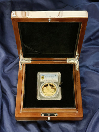 【オルダニー島】ウナ＆ライオン 5ポンド 金貨 プルーフ 2019 PCGS PR70DCAM［F-0000005］
