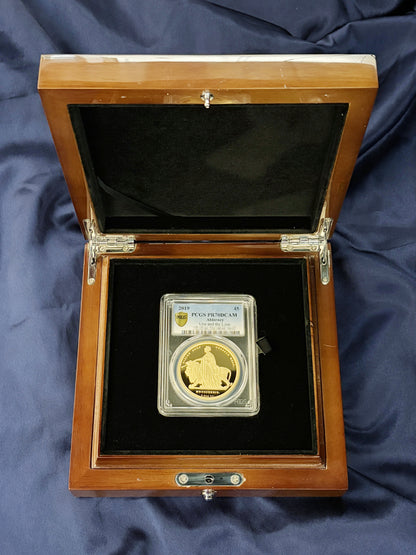 【オルダニー島】ウナ＆ライオン 5ポンド 金貨 プルーフ 2019 PCGS PR70DCAM［F-0000006］