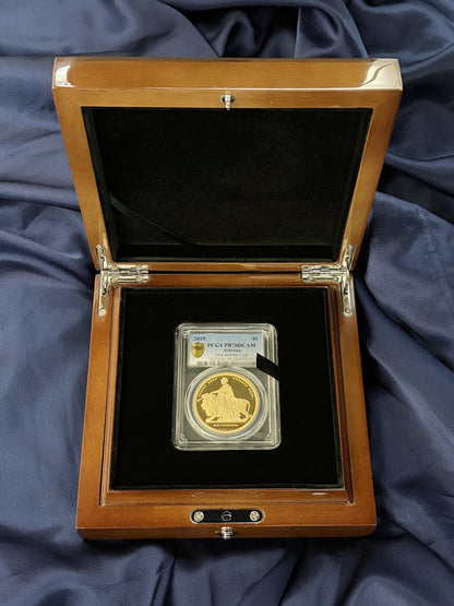 [Alderney] Una and the Lion 5 pound gold coin, Proof, 2019, PCGS PR70DCAM [F-0000004]