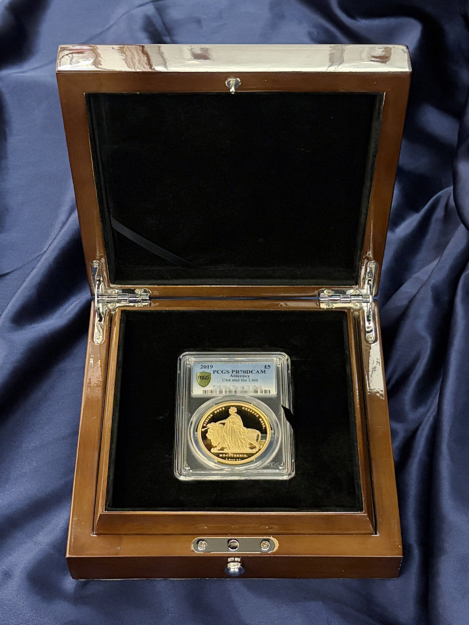 【オルダニー島】ウナ＆ライオン 5ポンド 金貨 プルーフ 2019 PCGS PR70DCAM［F-0000014］