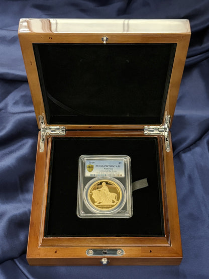 [Alderney] Una and the Lion 5 pound gold coin, Proof, 2019, PCGS PR70DCAM [F-0000004]