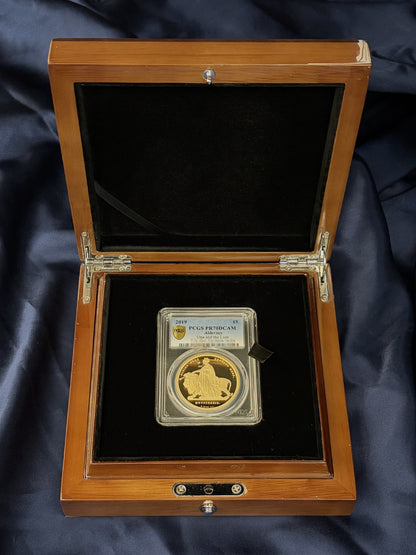 [Alderney] Una and the Lion 5 pound gold coin, Proof, 2019, PCGS PR70DCAM [F-0000004]